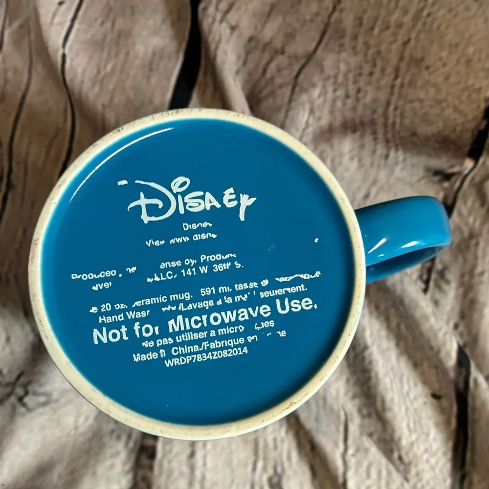 DISNEY METALLIC ARIEL BLUE MUG 20 OZ THE LITTLE MERMAID‎ IRIDESCENT RAINBOW